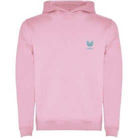 Roly Urban hoodie - kinderen - katoen / polyester - 280 g/m2 - tweekleurig-Lichtroze