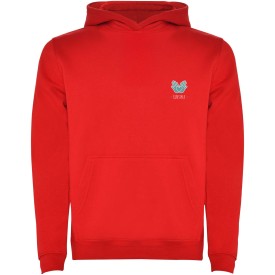 Roly Urban hoodie - kinderen - katoen / polyester - 280 g/m2 - tweekleurig-Rood