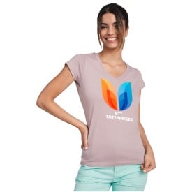 Roly Victoria t-shirt - dames - katoen - 155 g/m2 - v-hals