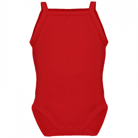 Romper met spaghettibandjes-Rood