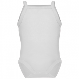 Romper met spaghettibandjes-Wit