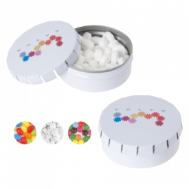 Rond click clack snoepblik 53 mm Full color