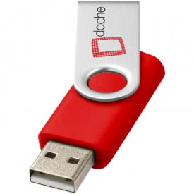 Rotate basic USB-stick-Bright red