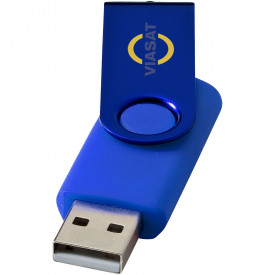 Rotate metallic USB-stick-Koningsblauw