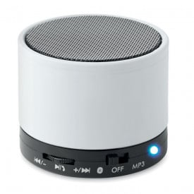 Round bass bluetooth-luidspreker-Wit