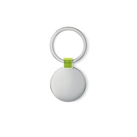 Roundy ronde sleutelhanger - metaal - 3.3 cm ⌀ - glimmende afwerking