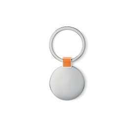 Roundy ronde sleutelhanger - metaal - 3.3 cm ⌀ - glimmende afwerking