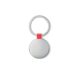 Roundy ronde sleutelhanger - metaal - 3.3 cm ⌀ - glimmende afwerking
