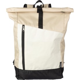 rPET (600D) roll-top rugzak Marlene-Beige