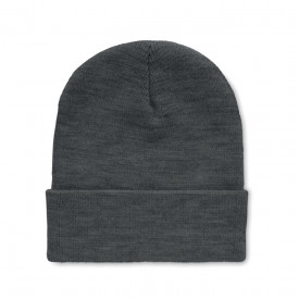 Polo rpet rPET Beanie met omslag-Wit/zwart
