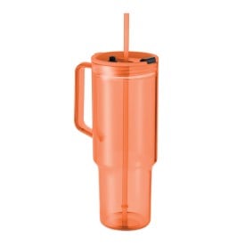 RPET beker 1200ml-Transparant oranje