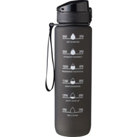 rPET drinkfles (1000 ml) Brinley-Zwart