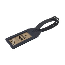 RPET Felt GRS Luggage Tag bagagelabel-Zwart