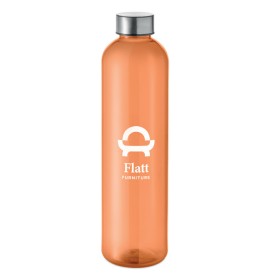 RPET fles 1000ml-Transparant oranje