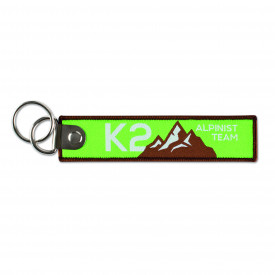 Sleutelhanger - rPET - 13 cm - dubbele metalen ring