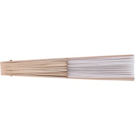 Rosanne handwaaier - rPET - 40 x 23 cm - houten handvat