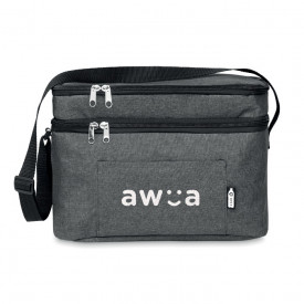 Icecube cooler bag with 2 compartments-Zwart