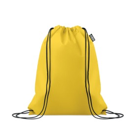 RPET non-woven trekkoordtas-Geel