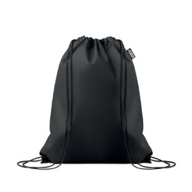 RPET non-woven trekkoordtas-Zwart