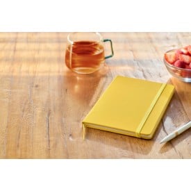 Eamon notitieboek - A5 - rPET PU - 80 vellen - elastische band - leeslint