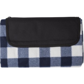 rPET opvouwbare polarfleece deken Vesper-Kobaltblauw