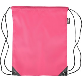 rPET polyester (210D) trekkoord rugtas Calix-Roze