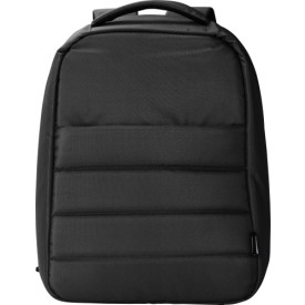 rPET polyester (300D) laptoprugzak Calliope-Zwart