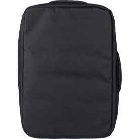 rPET polyester (300D) laptoptas Eulalia-Zwart