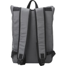 Evie rugzak - rPET polyester - 600D - rolltop - klittenband- en gespsluiting