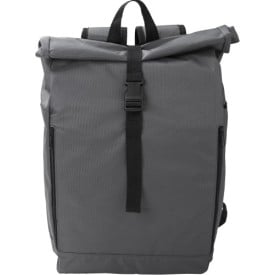 Evie rugzak - rPET polyester - 600D - rolltop - klittenband- en gespsluiting