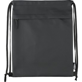 rPET polyester (600D) trekkoordrugzak Auri-Zwart