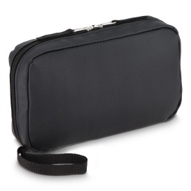 rPET PU-gecoate 210D Napa organizer tas 22 x 13 x 4 cm-Zwart