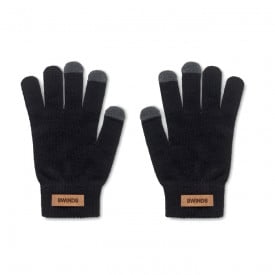 Dactile touchscreen handschoenen - rPET - kurken label