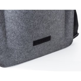 Layla laptoptas 15 inch - rPET vilt - verstelbare draagband - klittenbandsluiting