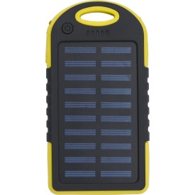 Rubberen ABS zonne-energie powerbank Arin