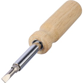 Schroevendraaierset - rubberhout - 4 magnetische bits - in doos