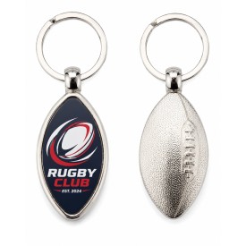 Rugby sleutelhanger-Zilver
