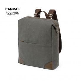 Grant rugzak - canvas - 475g/m2 - met voorvak - met tablet- en laptopvak