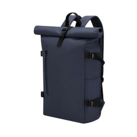 Rugzak Hedix - PU - rolsluiting - laptopvak 15" - trolleyband