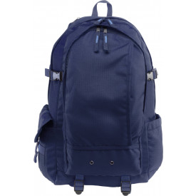Rugzak met drukknopsluiting en schouderbanden-Blauw