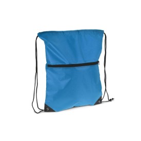 Rugzak met koord 210T R-PET met rits-Blauw