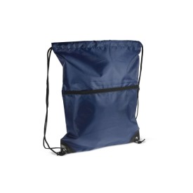 Rugzak met koord 210T R-PET met rits-Donker blauw