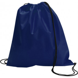 Rugzak met koordsluiting-Blauw-Zonder opdruk