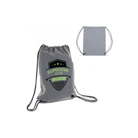 Reflecterende promorugzak - polyester - met trekkoord