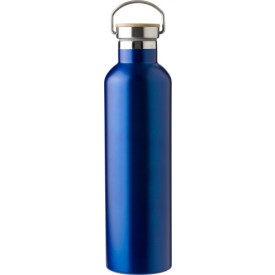 RVS dubbelwandige fles Damien-Blauw