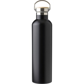 RVS dubbelwandige fles Damien-Zwart