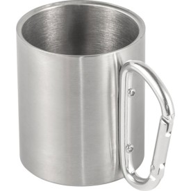 Mok 200 ml - RVS - 200ml - karabijnhaak