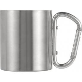 RVS, dubbelwandige reis mok (200 ml)-Zilver