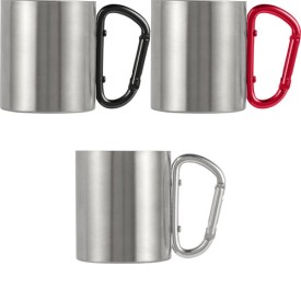 Mok 200 ml - RVS - 200ml - karabijnhaak