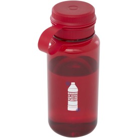 Ryder 900 ml RCS gecertificeerde RPET sportfles met multifunctioneel deksel -Rood